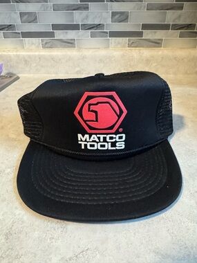 Vintage Matco Tools Snapback Trucker Hat Cap Designer Pro Black